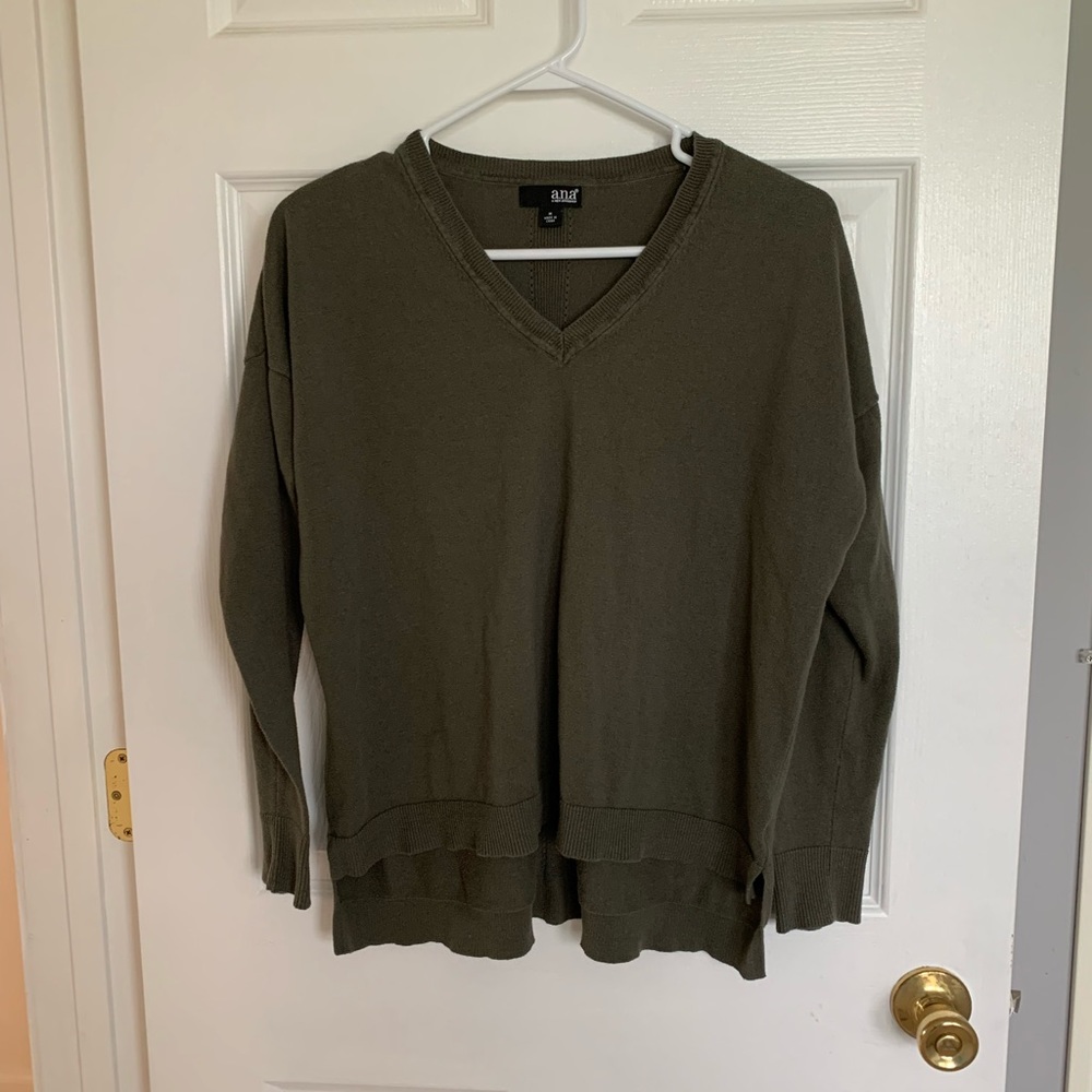 Olive Green Pullover Sweater